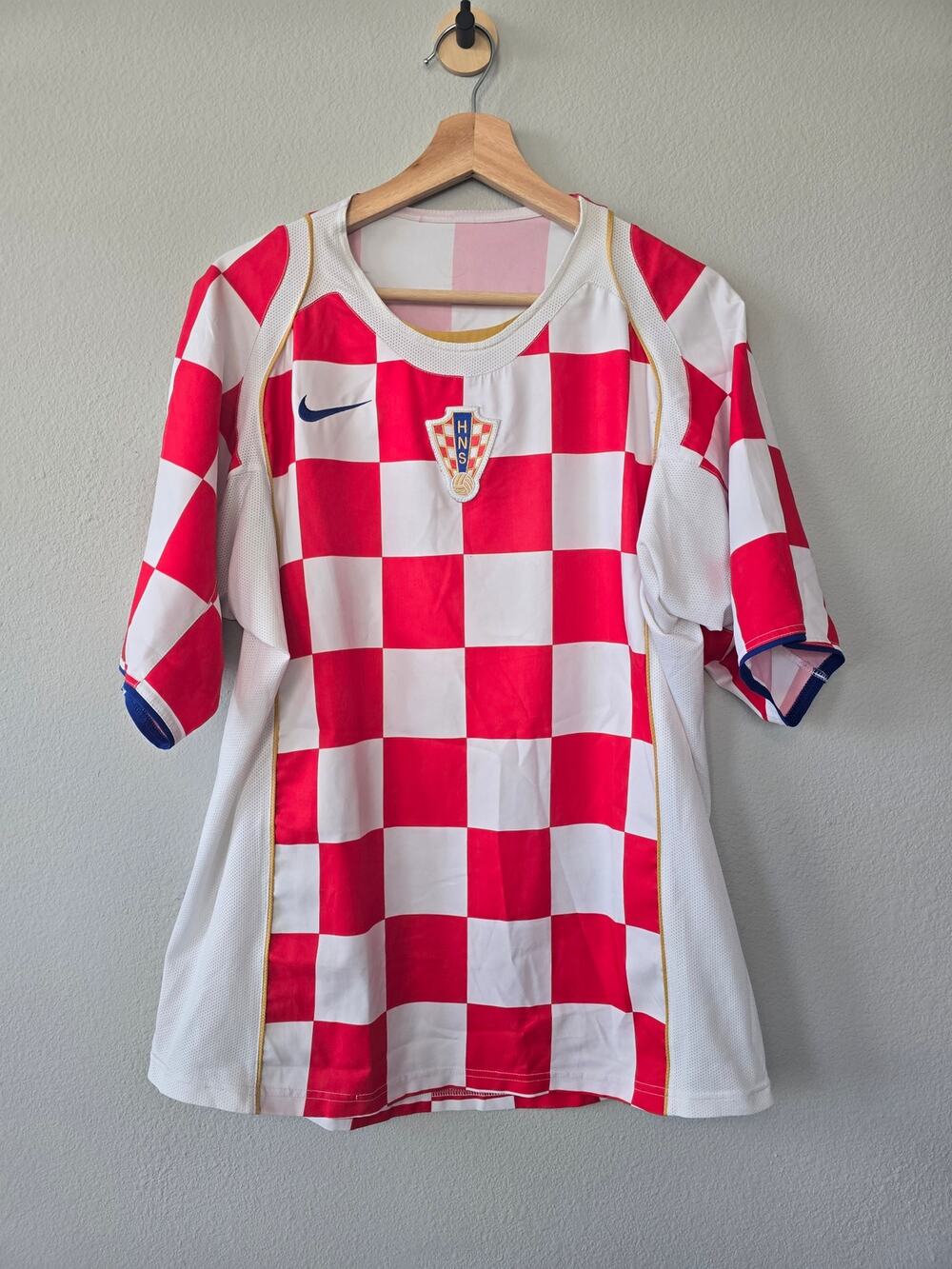 Official Nike Croatia 2006 Home Soccer Jersey Total 90 Mens M HNS Y2K FIFA